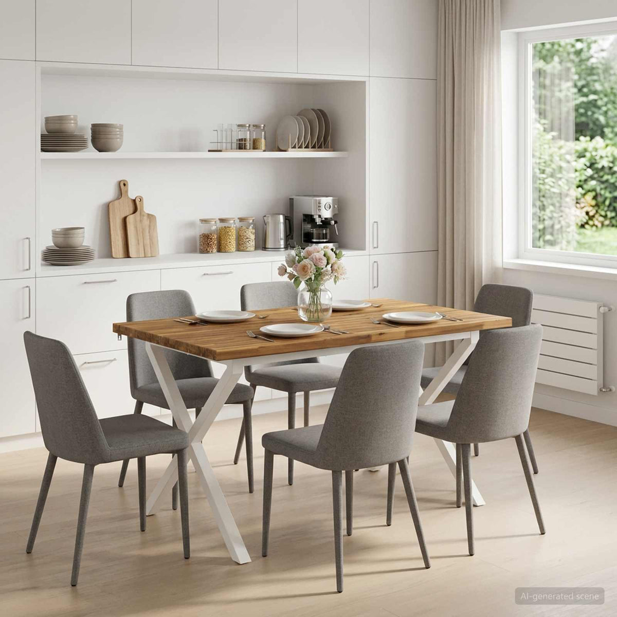 Kvadratni blagovaonski stol 120 x 70 x 75 cm