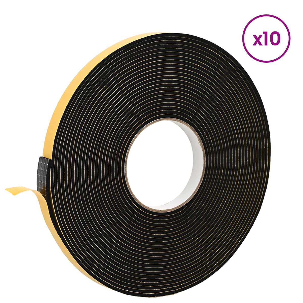 Samoljepljiva pjenasta traka 10 pcs Crna 20mm x 10m CR pjena