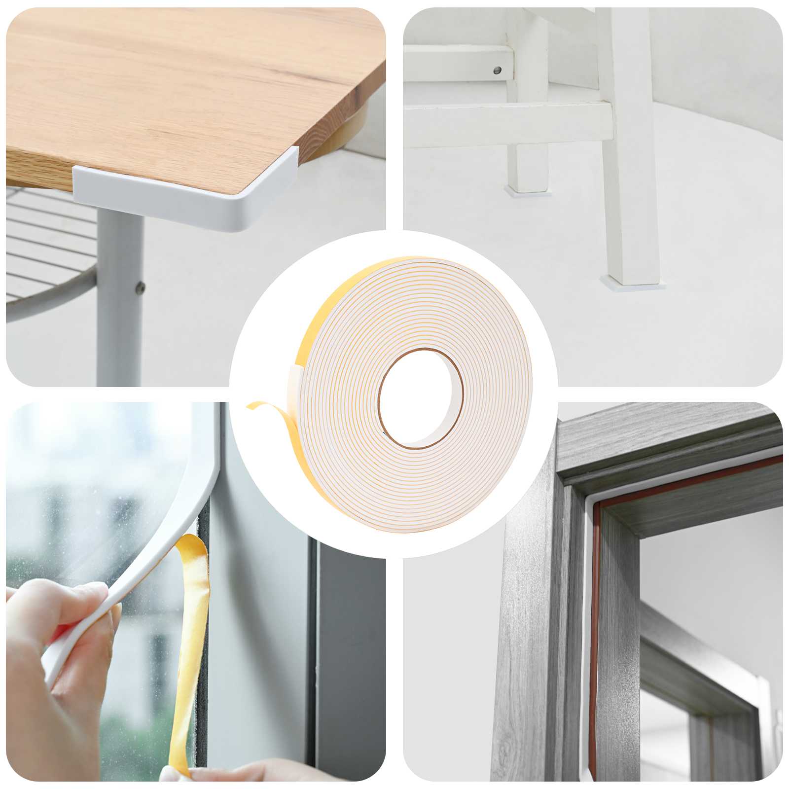 Samoljepljiva pjenasta traka 10 pcs Bijela 15mm x 10m CR pjena