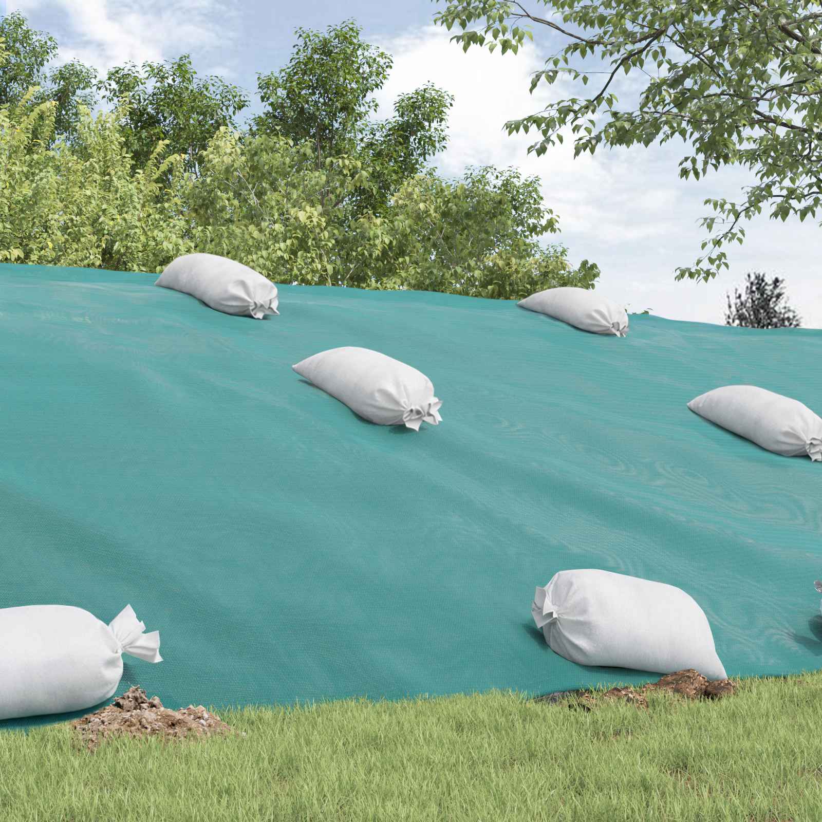 Tkanine vreće 100 pcs Bijela 60 x 100 cm PP
