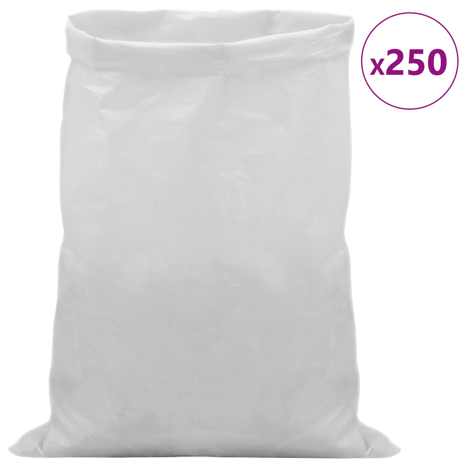 Tkanine vreće 250 pcs Bijela 30 x 45 cm PP