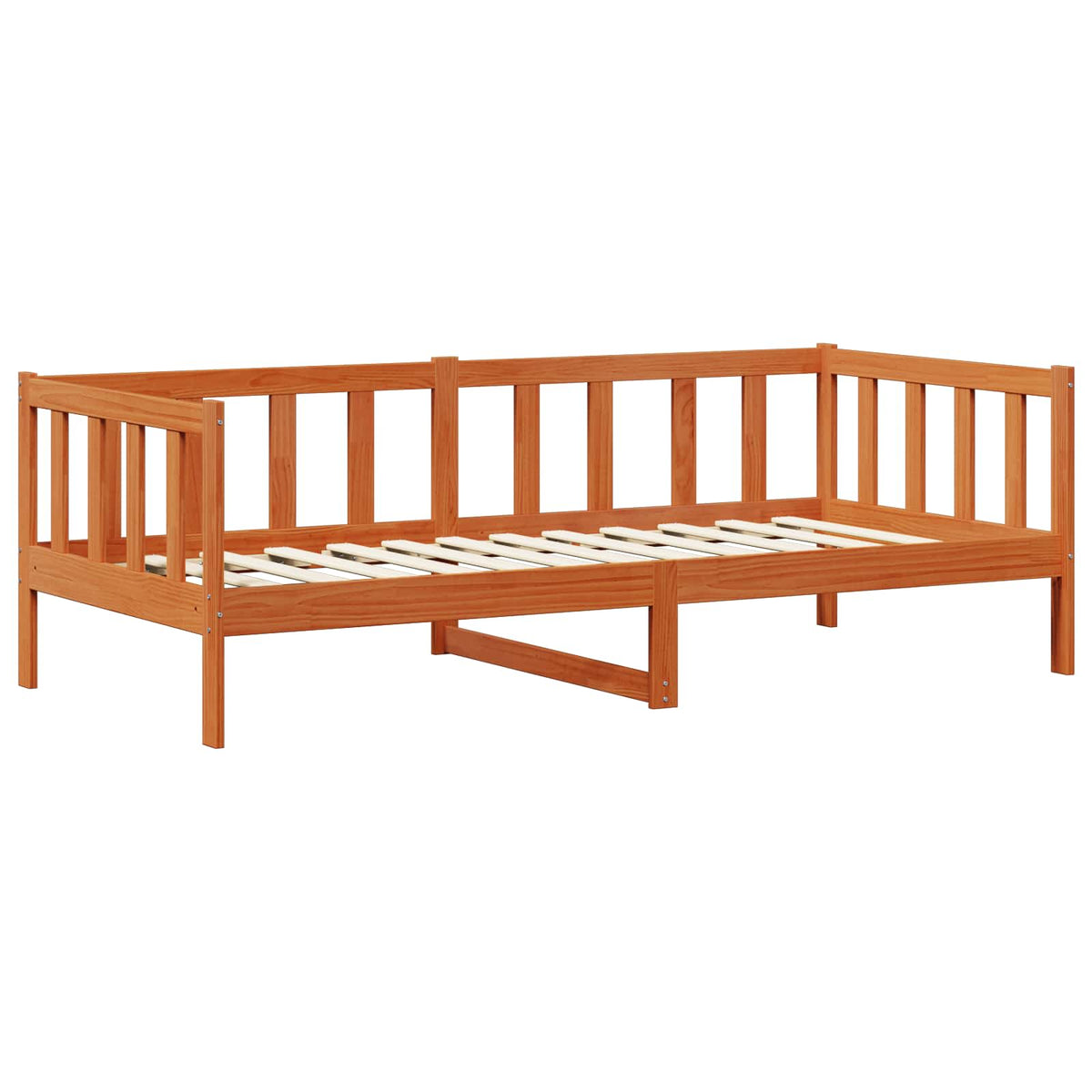 Dnevni krevet s uzglavljem Vosak smeđa i bijela 90 x 200 cm