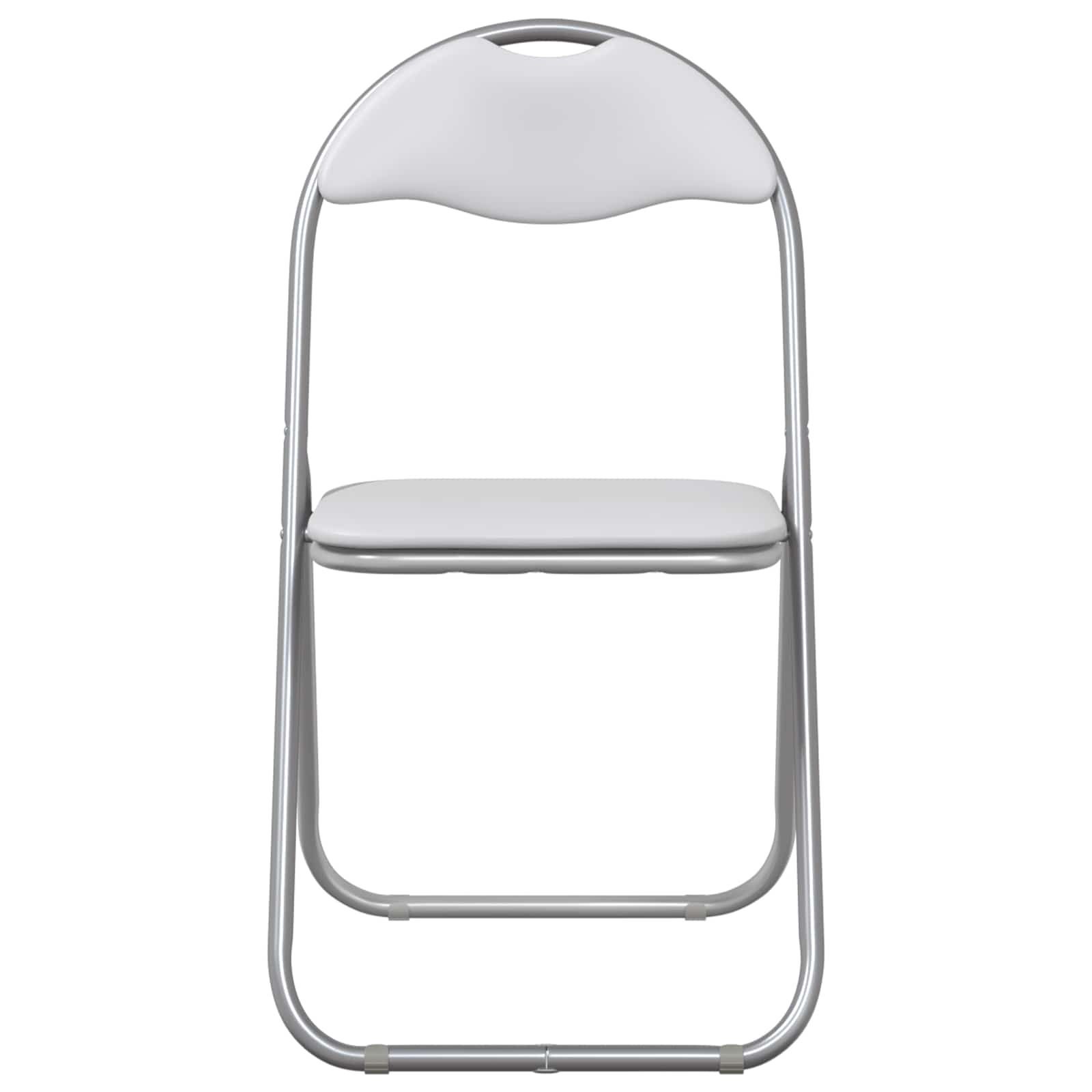 Sklopiva stolica 2 pcs Bijela i siva 48 x 43,5 x 81 cm