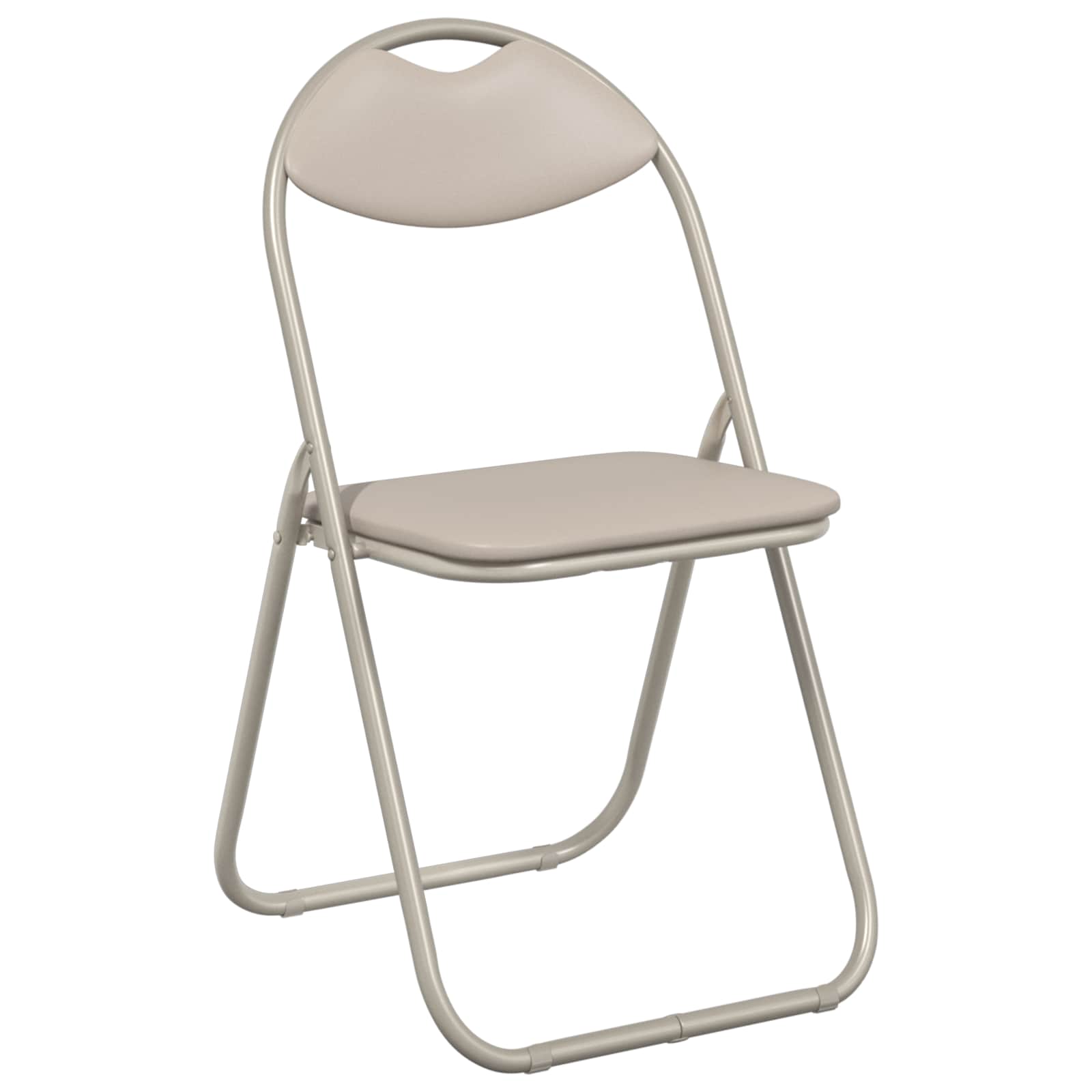 Sklopiva stolica 2 pcs Pijesak 48 x 43,5 x 81 cm Lažna koža