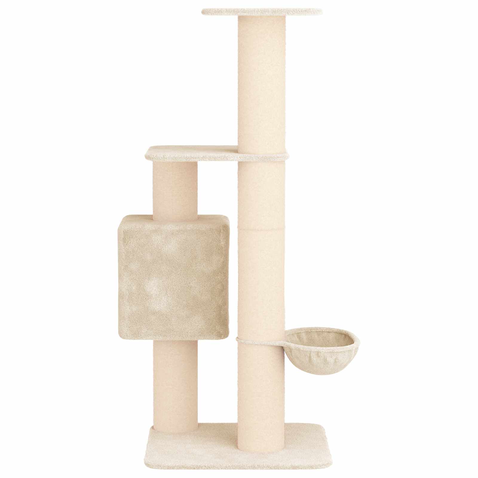 Mačje drvo s sisalnim postoljima za grebanje Krem 137 cm