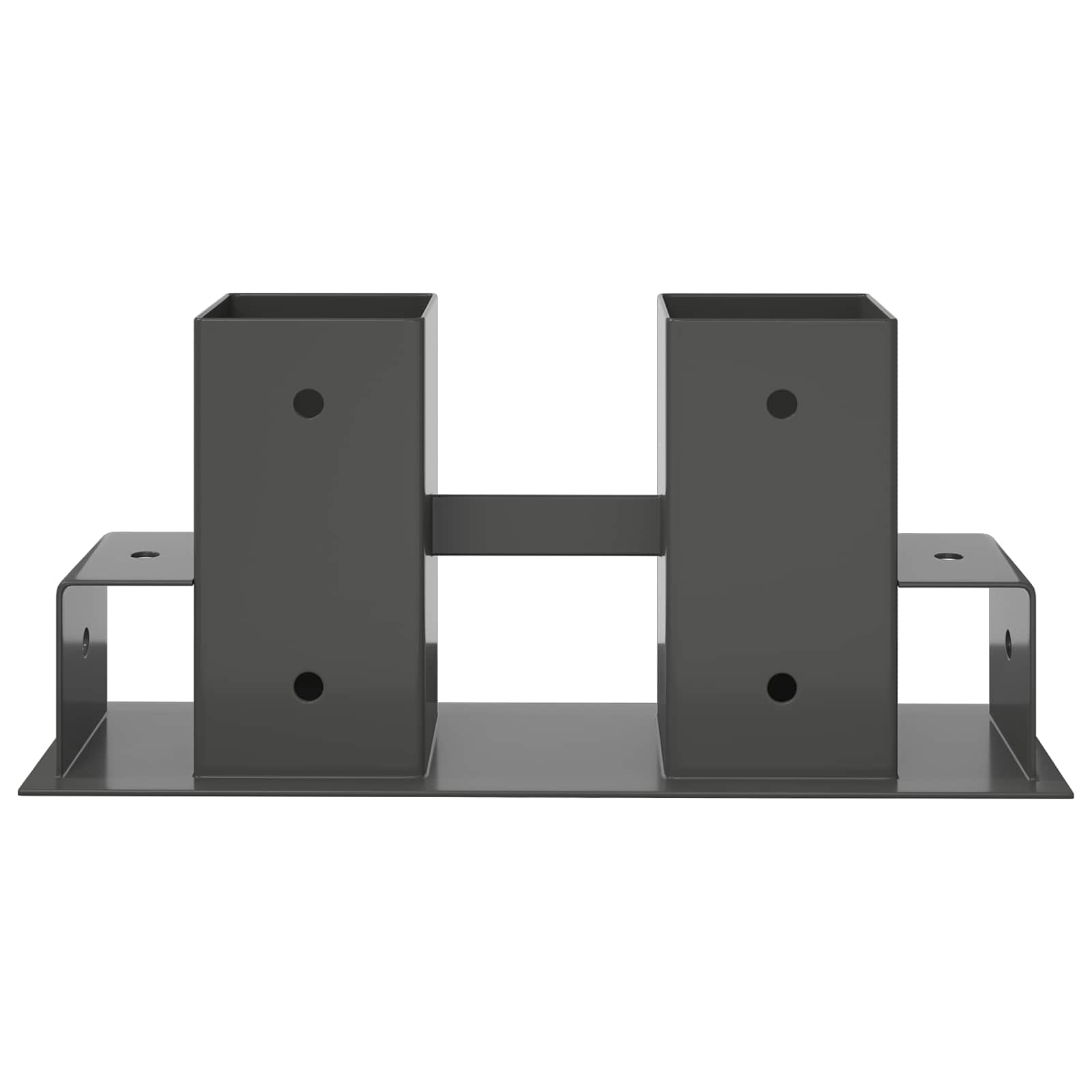 Pomoć za slaganje drva 2 pcs Antracit 34 x 10 x 15 cm Čelik