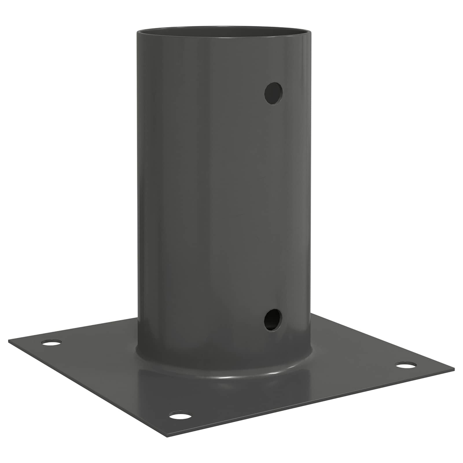 Okrugli sidrište u zemlji 12 pcs Antracit 15 x 15 x 15 cm Metal