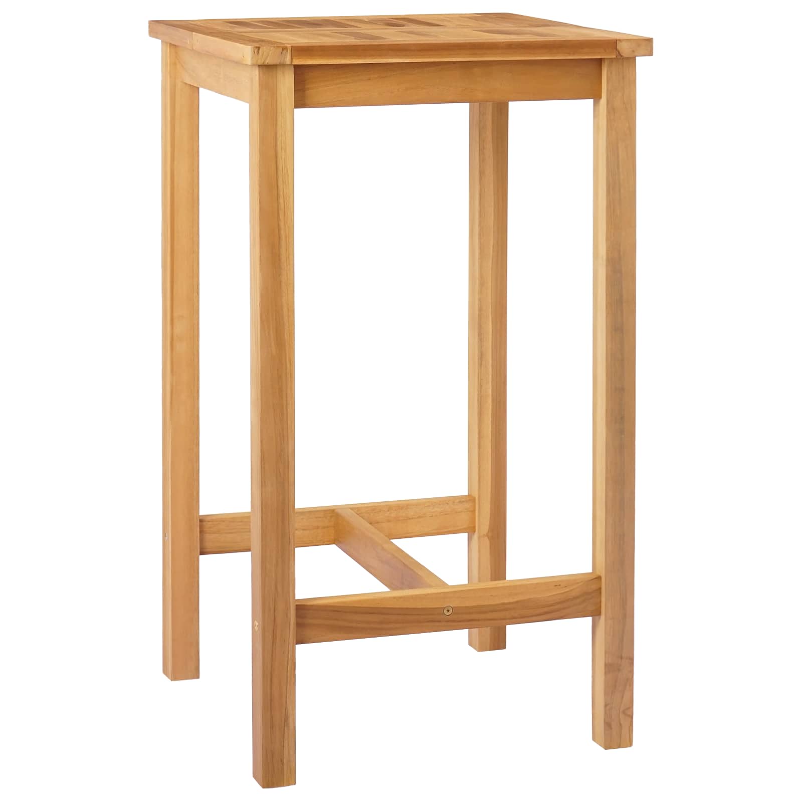 Stol za bar Prirodna 60 x 60 x 105 cm Masivni teak