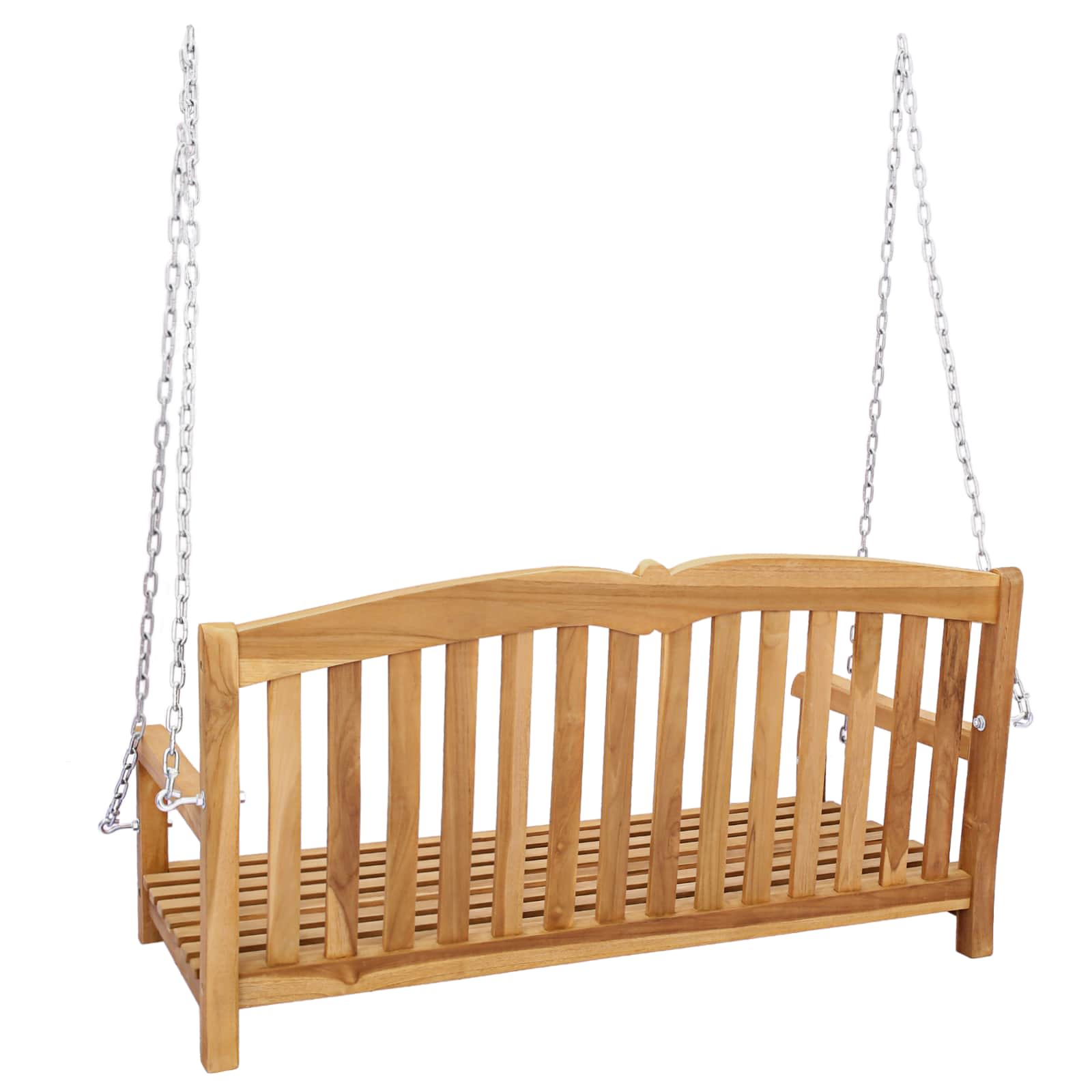 Ljuljačka Prirodna 114 x 60 x 60,5 cm Čvrsto teak drvo
