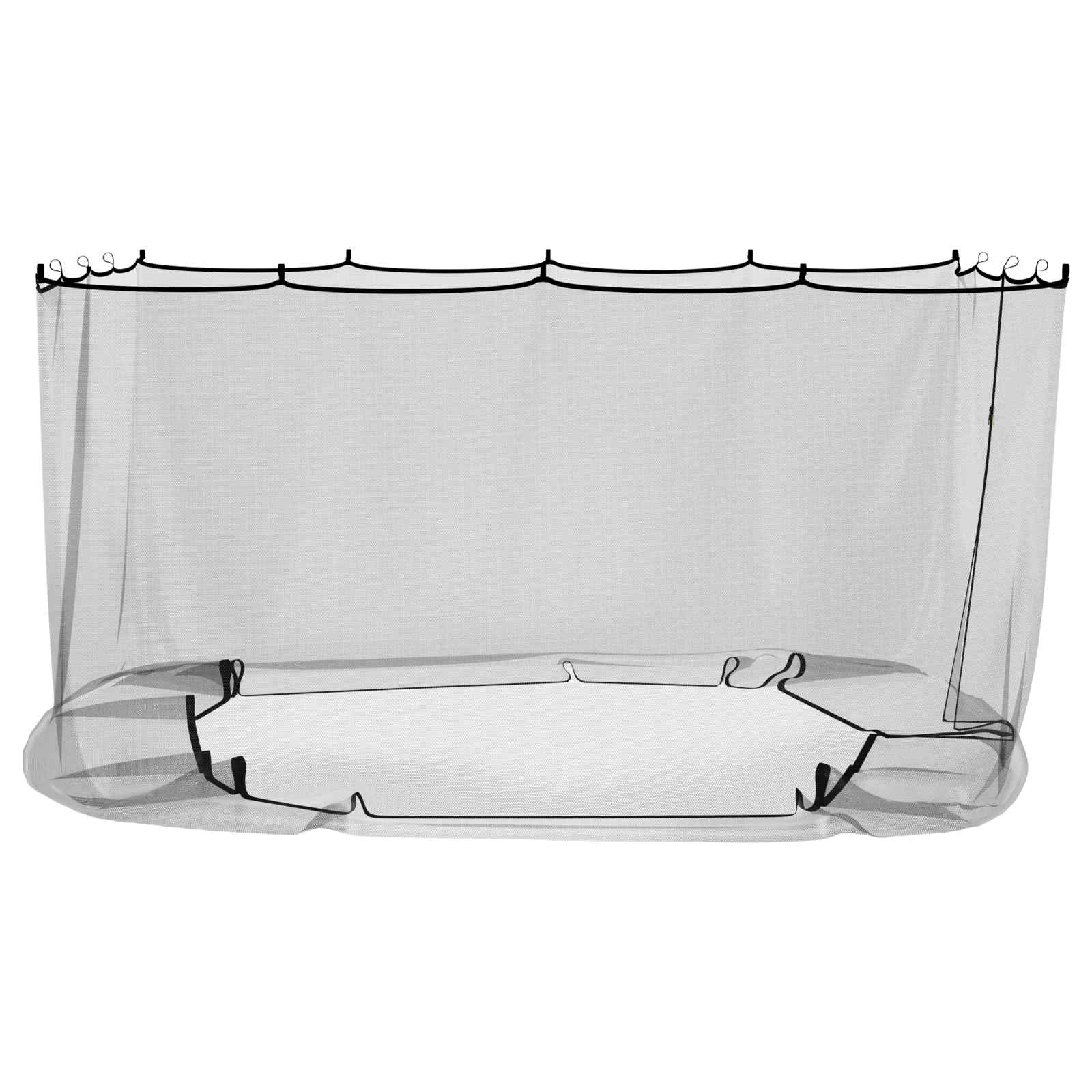 Mreža protiv komaraca za gazebo 220 mesh Crna 3,6 x 3 x 2 m