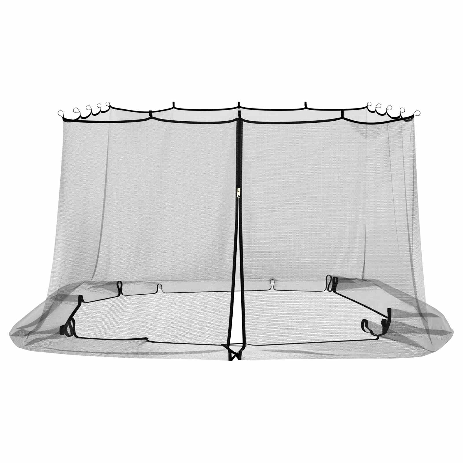 Mreža protiv komaraca za gazebo 220 mesh Crna 4,5 x 3 x 2 m