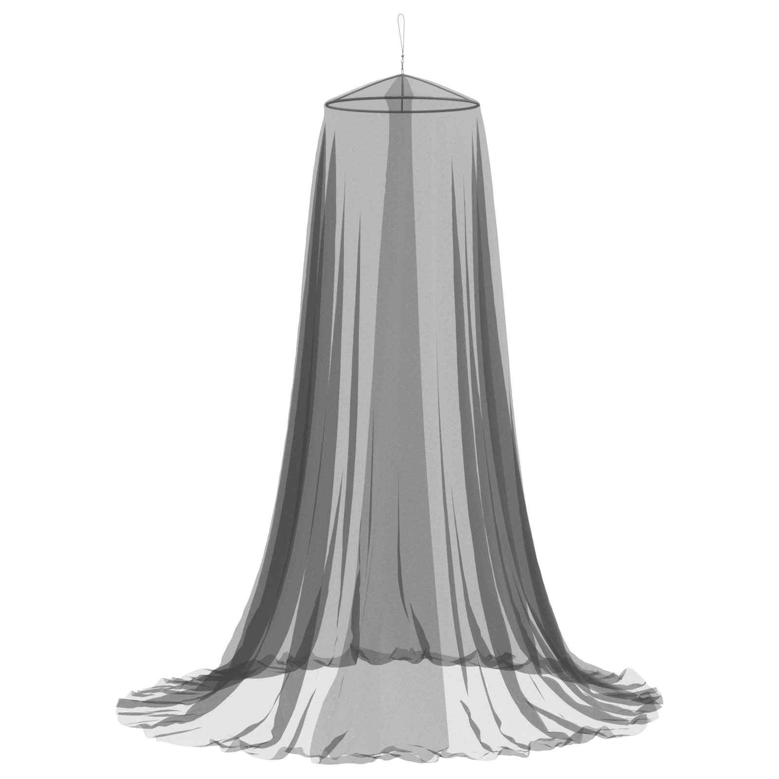 Mreža za komarce za krevet 156 mesh Crna Ø56 x 220 cm Poliester