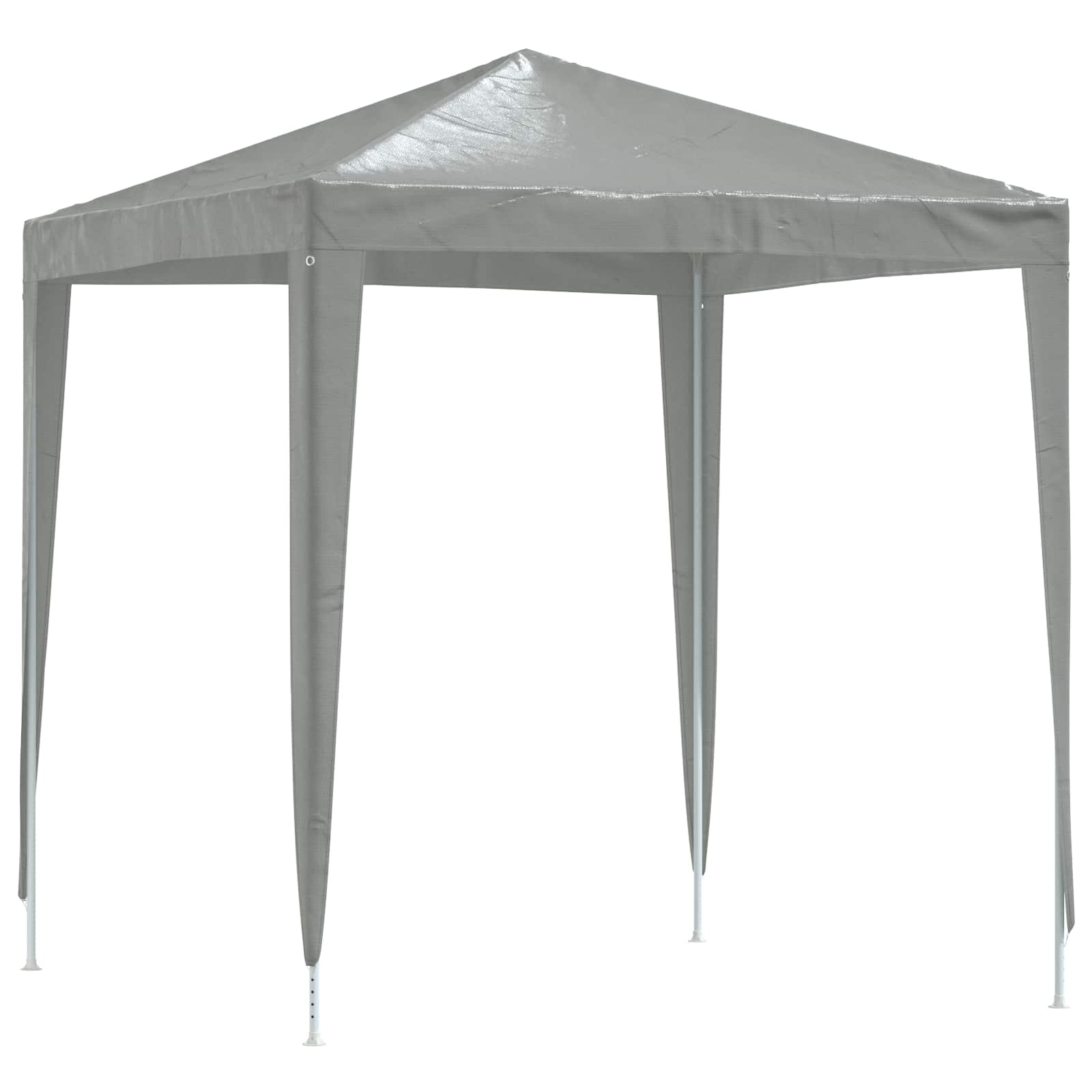 Šator za zabave 200 x 200 x 240 cm Svjetlosiva PE i čelik