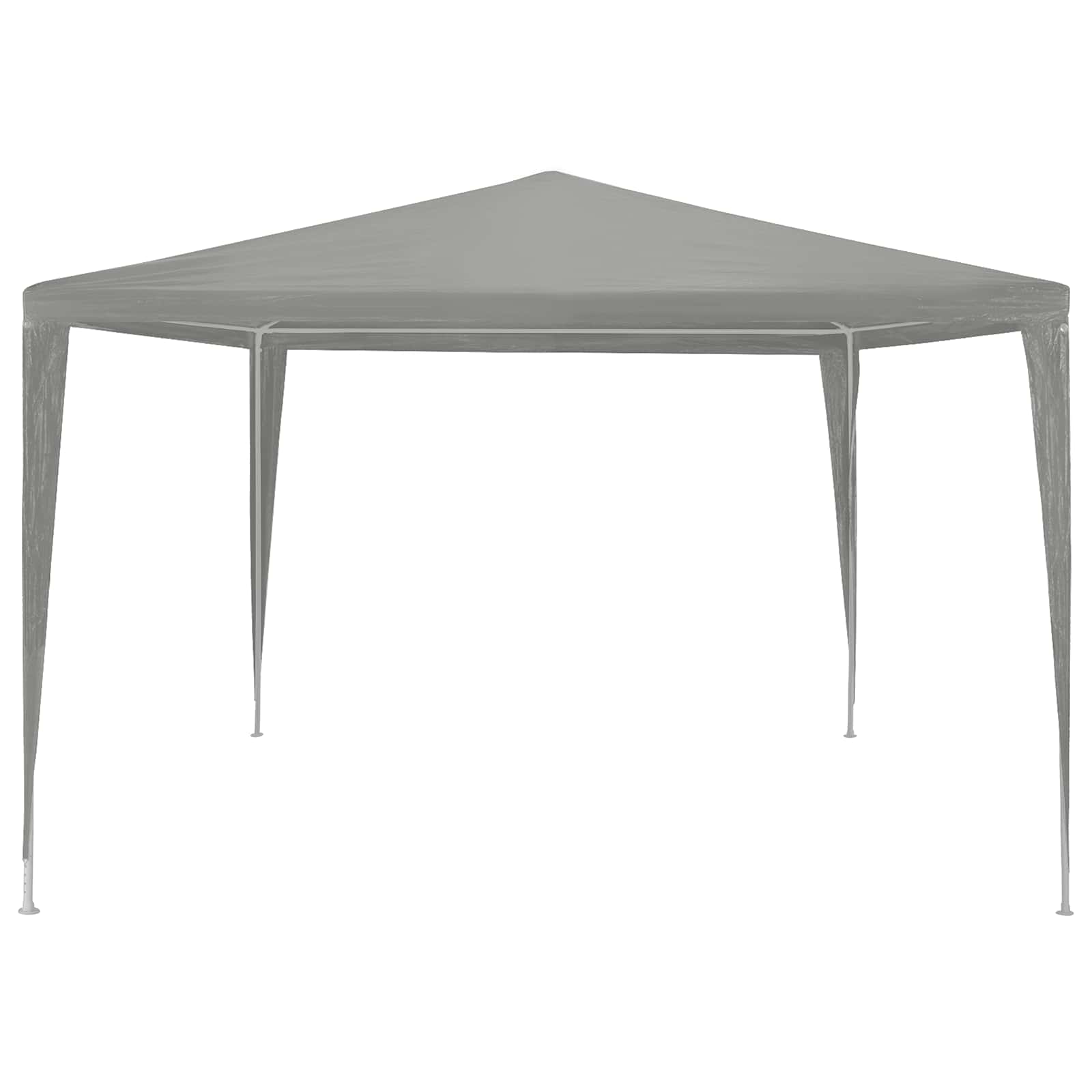 Šator za zabave Svijetlo siva 300 x 300 x 255 cm PE i čelik