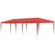 Šator za zabave Crvena 900 x 300 x 255 cm PE i čelik
