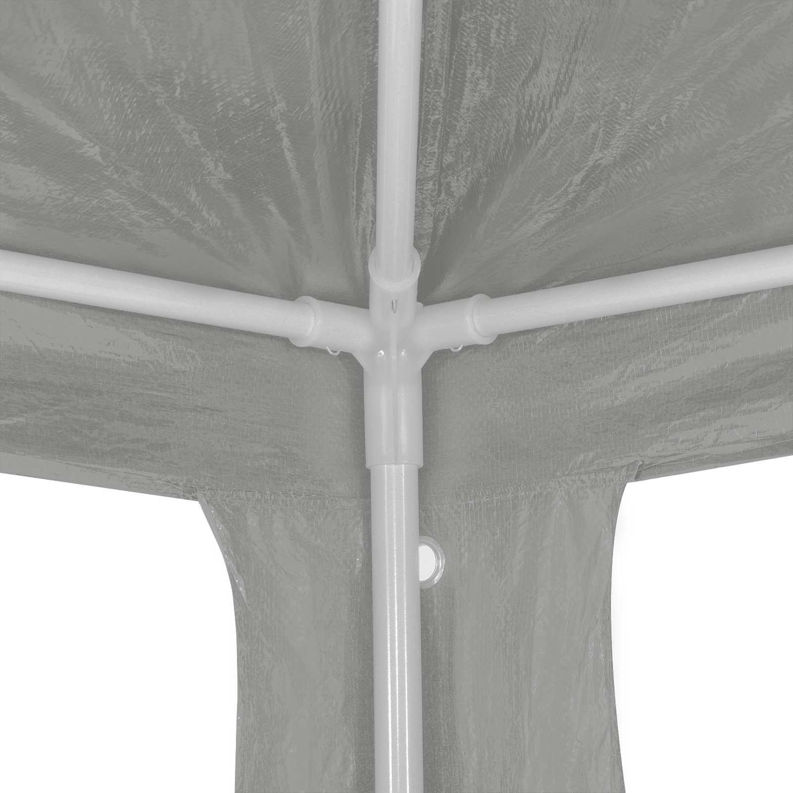Šator za zabave Svijetlo siva 1200 x 300 x 255 cm PE i čelik