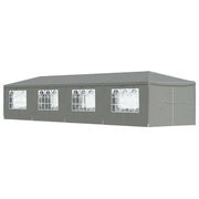 Šator za zabave 1200 x 300 x 255 cm Svjetlosiva PE i čelik