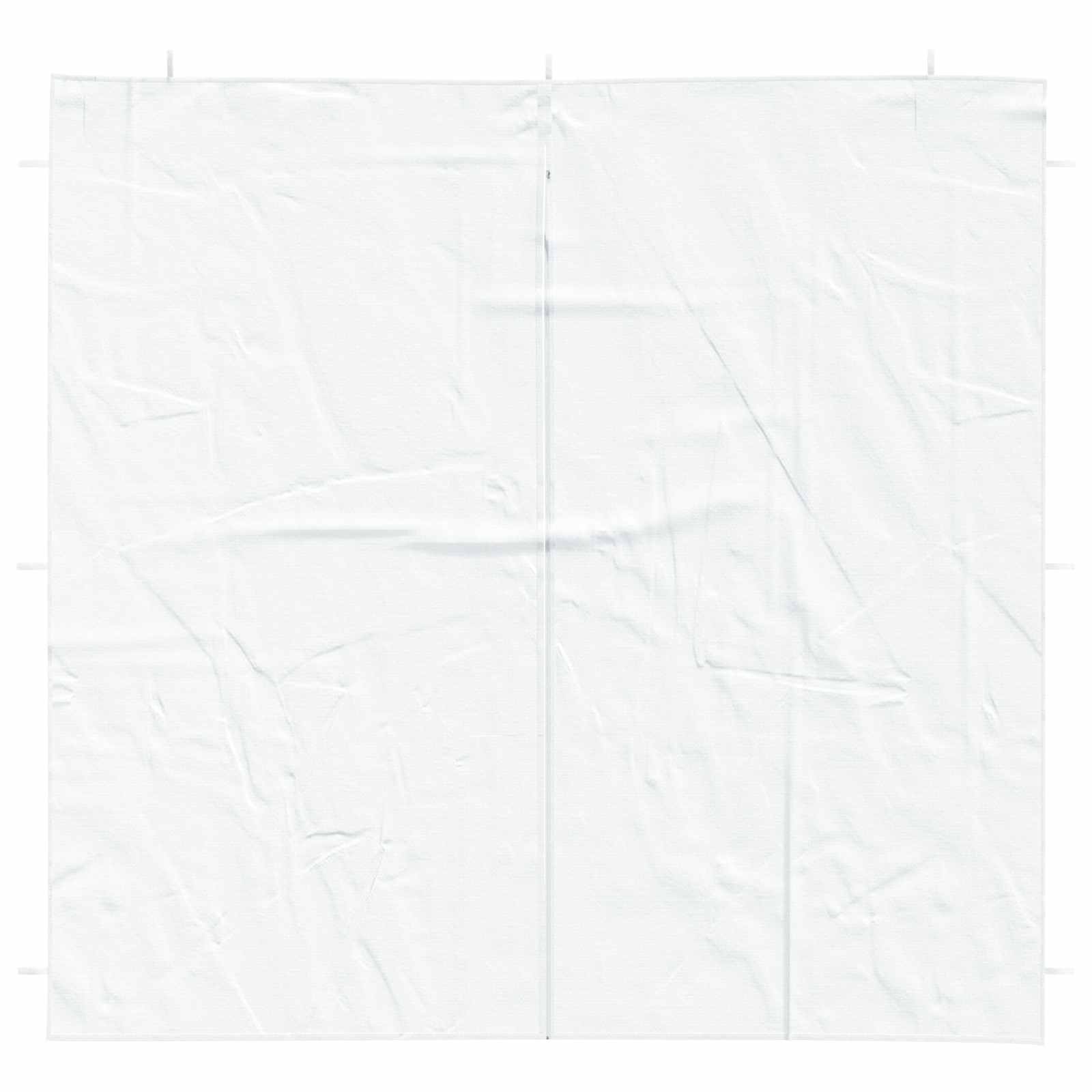 Zid šatora za zabavu 2 pcs Bijela 200 x 195 cm PE i čelik