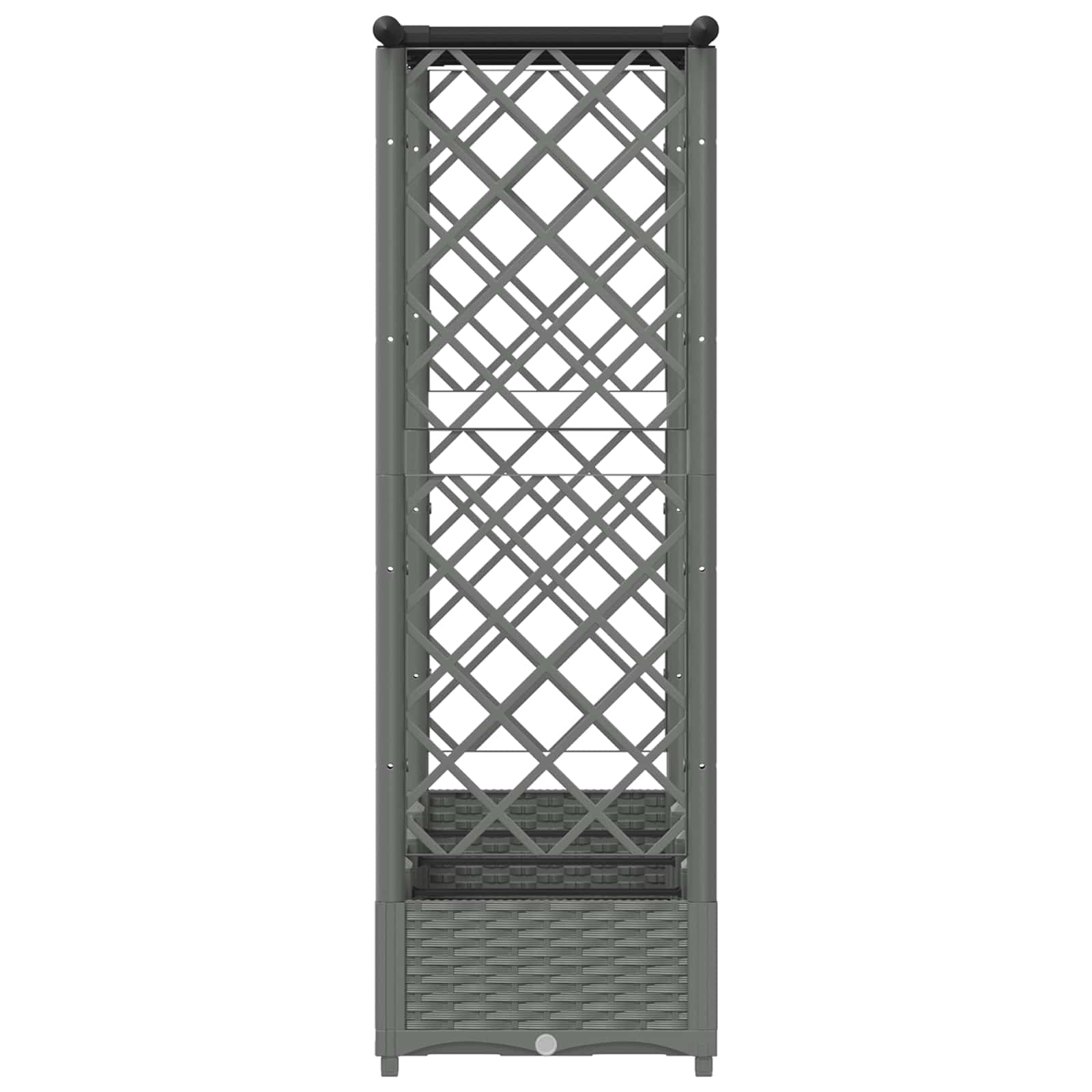 Povišeni krevet s mrežom i krovom Svjetlosiva 203 x 40 x 121 cm