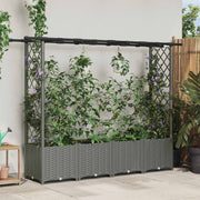 Povišeni krevet s mrežom i krovom Svjetlosiva 203 x 40 x 136 cm