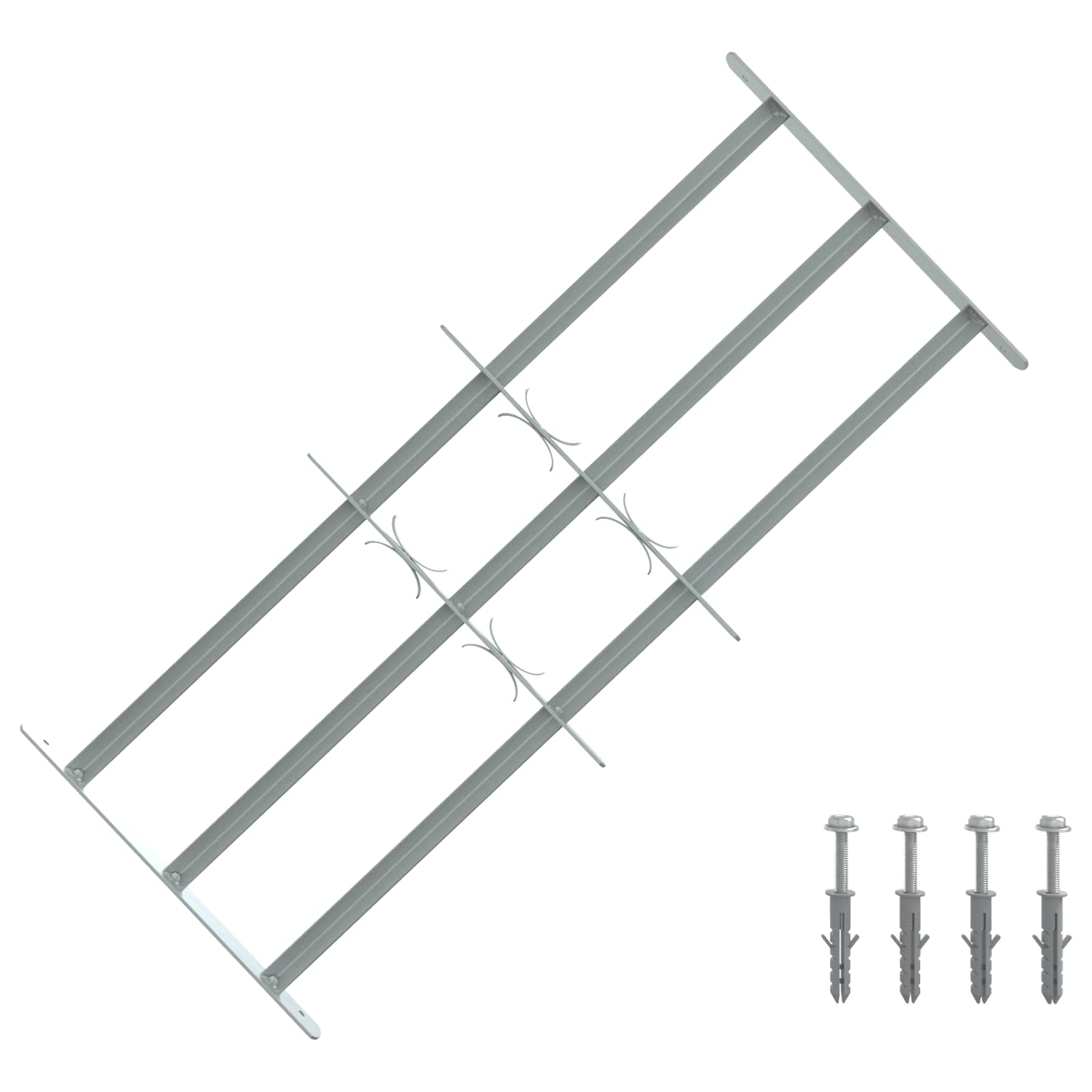 Sigurnosna rešetka za prozore s 3 poprečna okvira 3 pcs