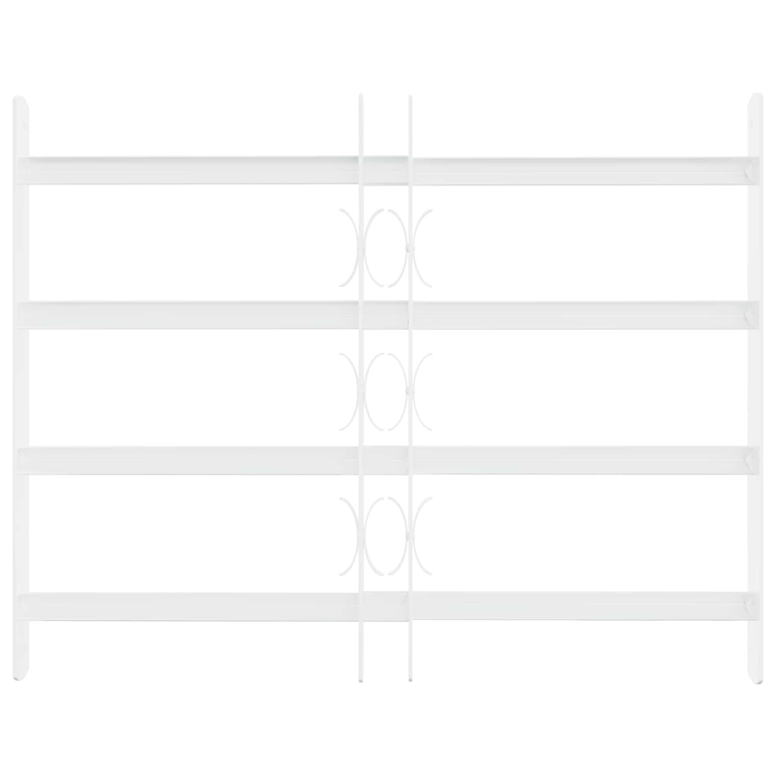 Sigurnosna rešetka za prozore s 4 poprečne šipke 3 pcs 43-74 cm