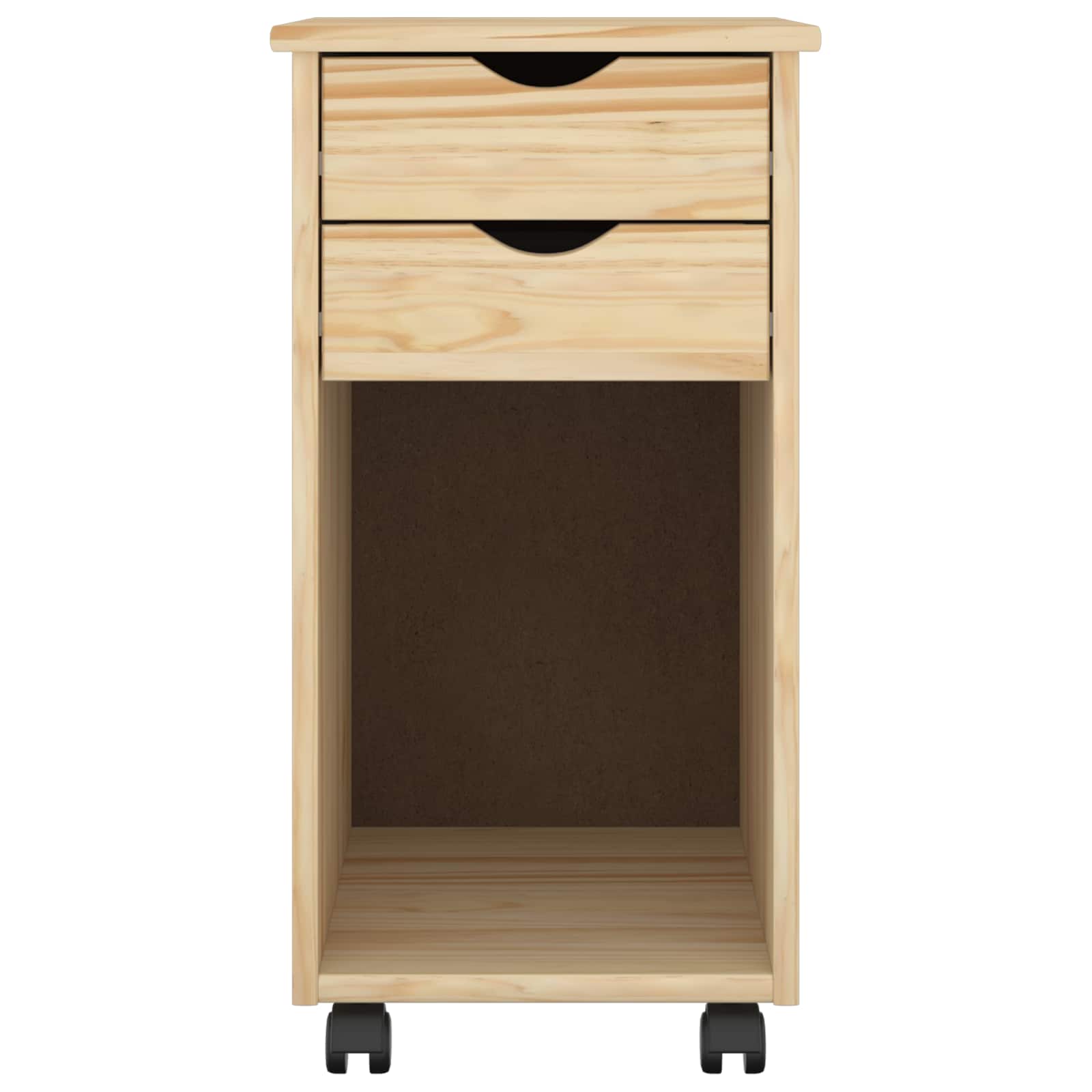 Mobilni ormar Smeđa 34 x 39 x 65,5 cm Masivna borovina