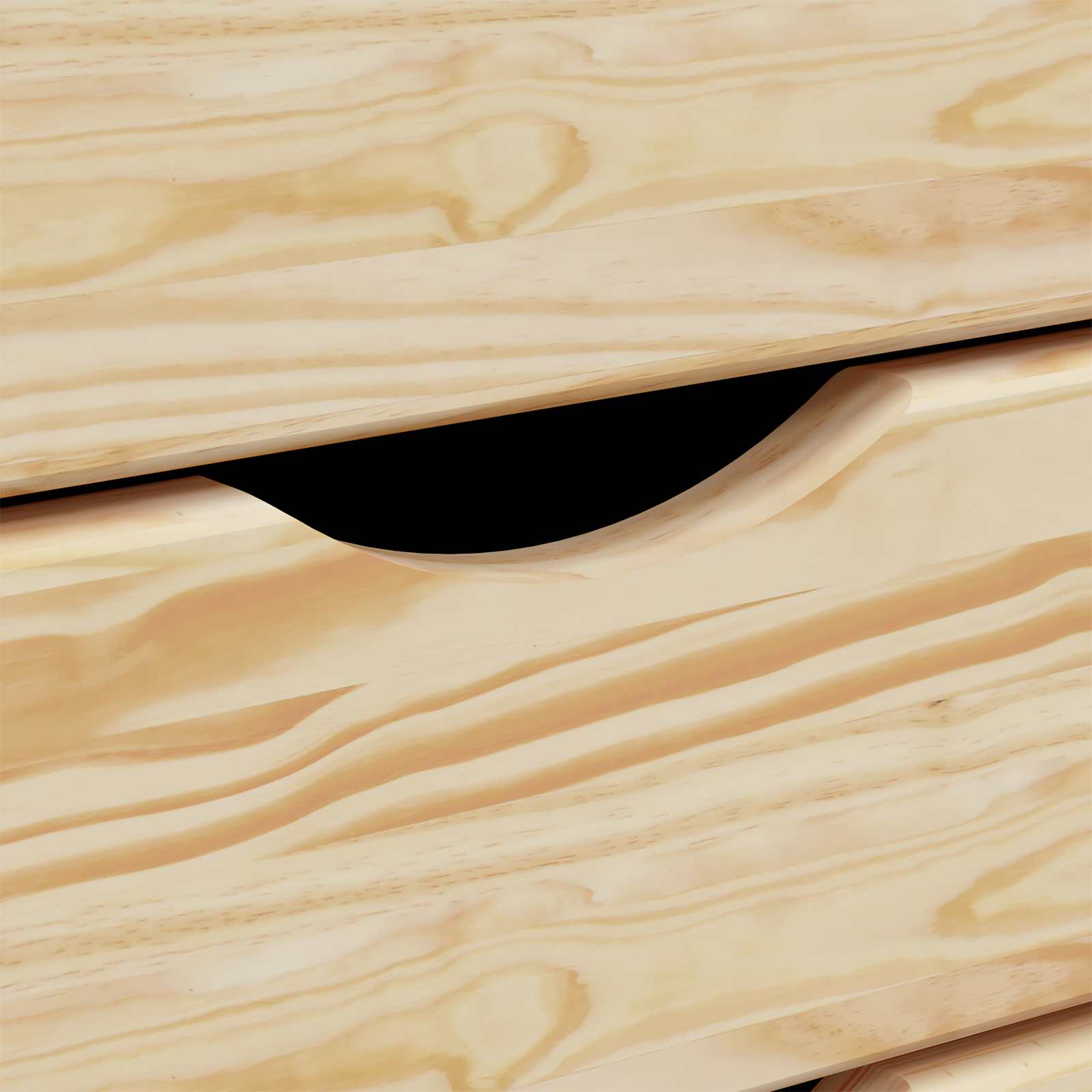 Pokretni ormar s ladicama MOSS Prozirni lak 53 x 39 x 103 cm