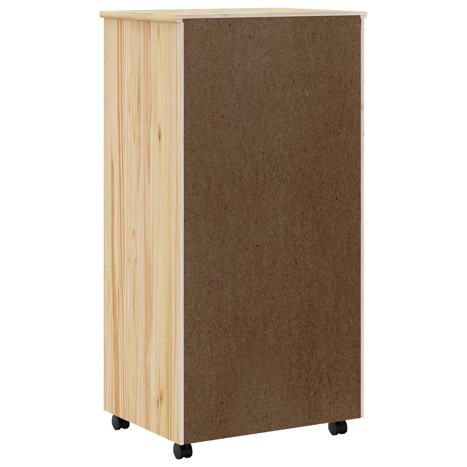 Pokretni ormar s ladicama MOSS Prozirni lak 53 x 39 x 103 cm