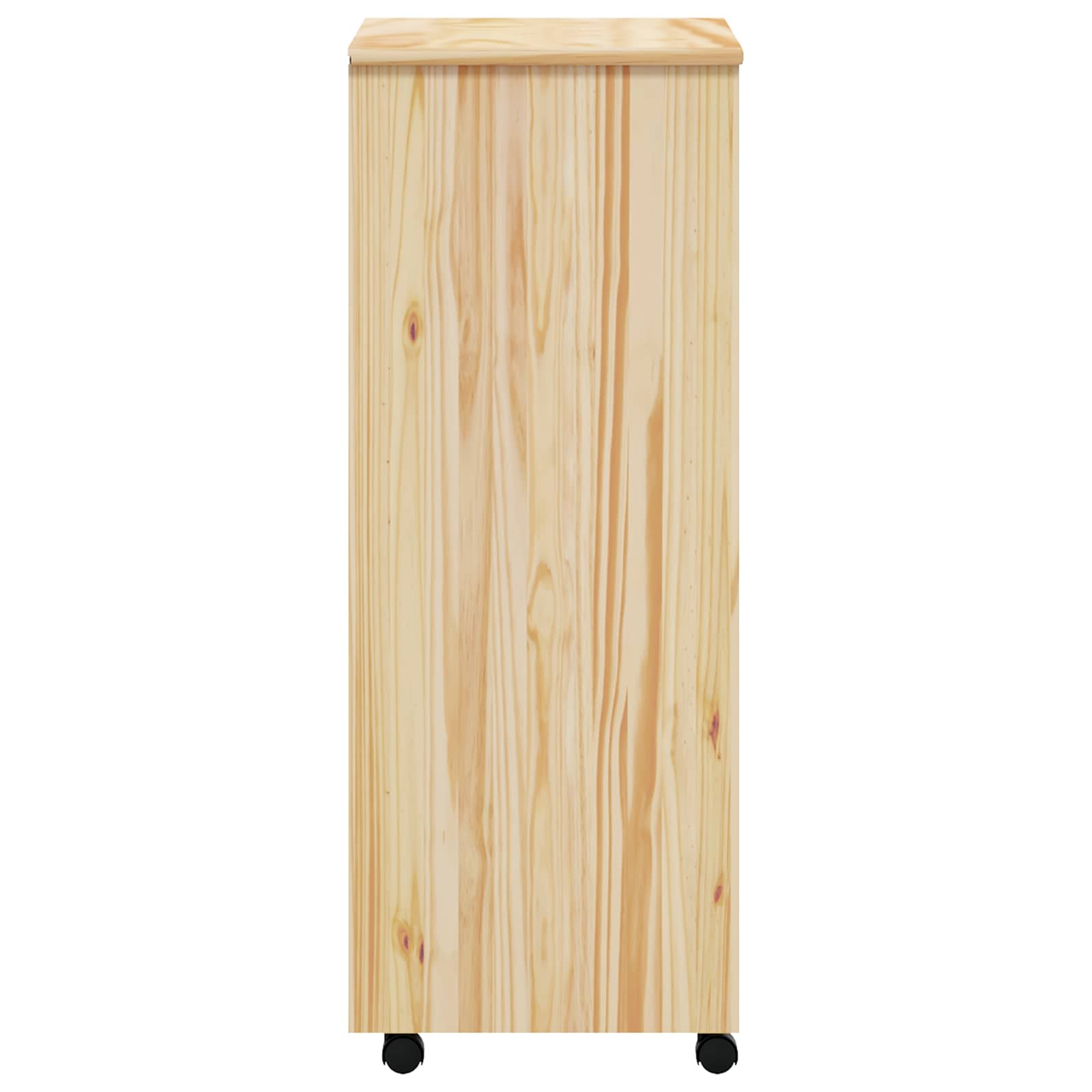 Pokretni ormar s ladicama MOSS Prozirni lak 53 x 39 x 103 cm