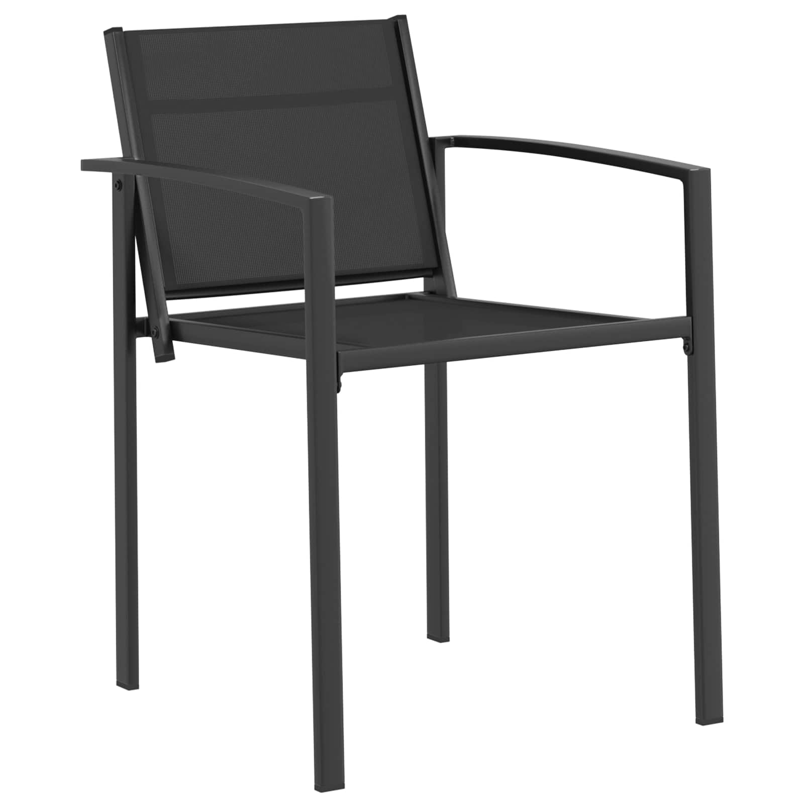 Set vanjskog namještaja 3 pcs Crna i antracit 80 x 80 x 73 cm