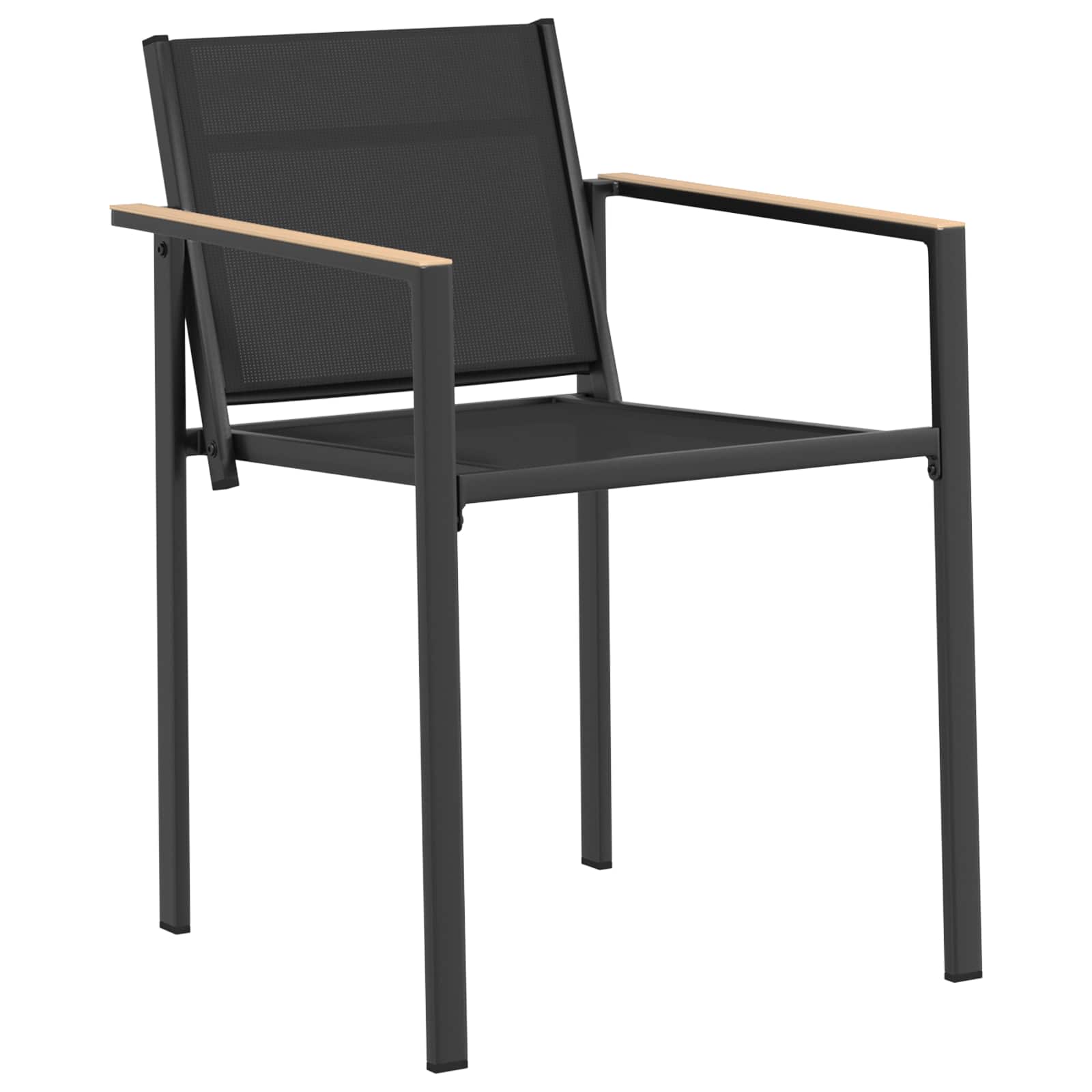 Set vanjskog namještaja 7 pcs Crna i antracit 160 x 80 x 73 cm