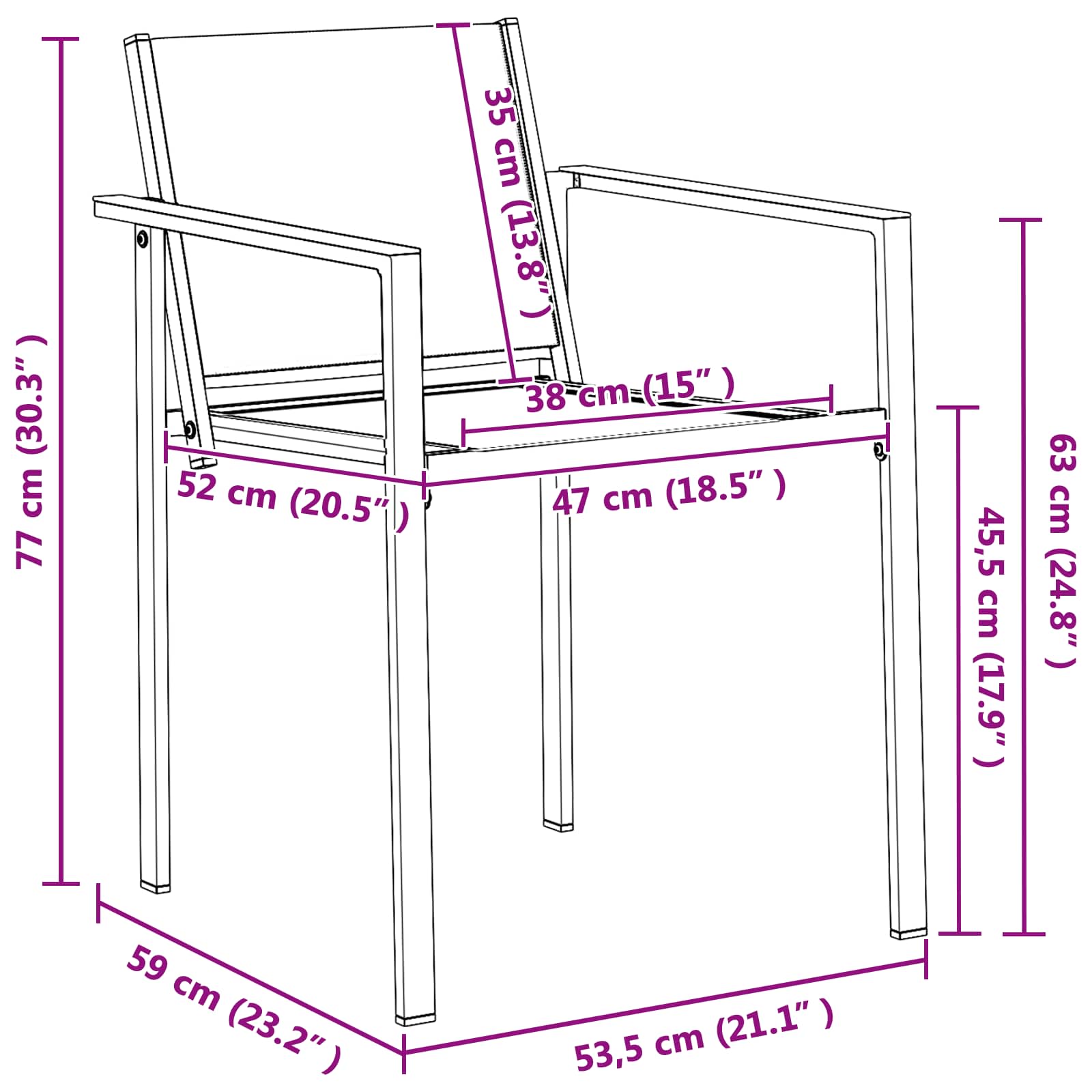 Set vanjskog namještaja 7 pcs Crna i antracit 160 x 80 x 73 cm