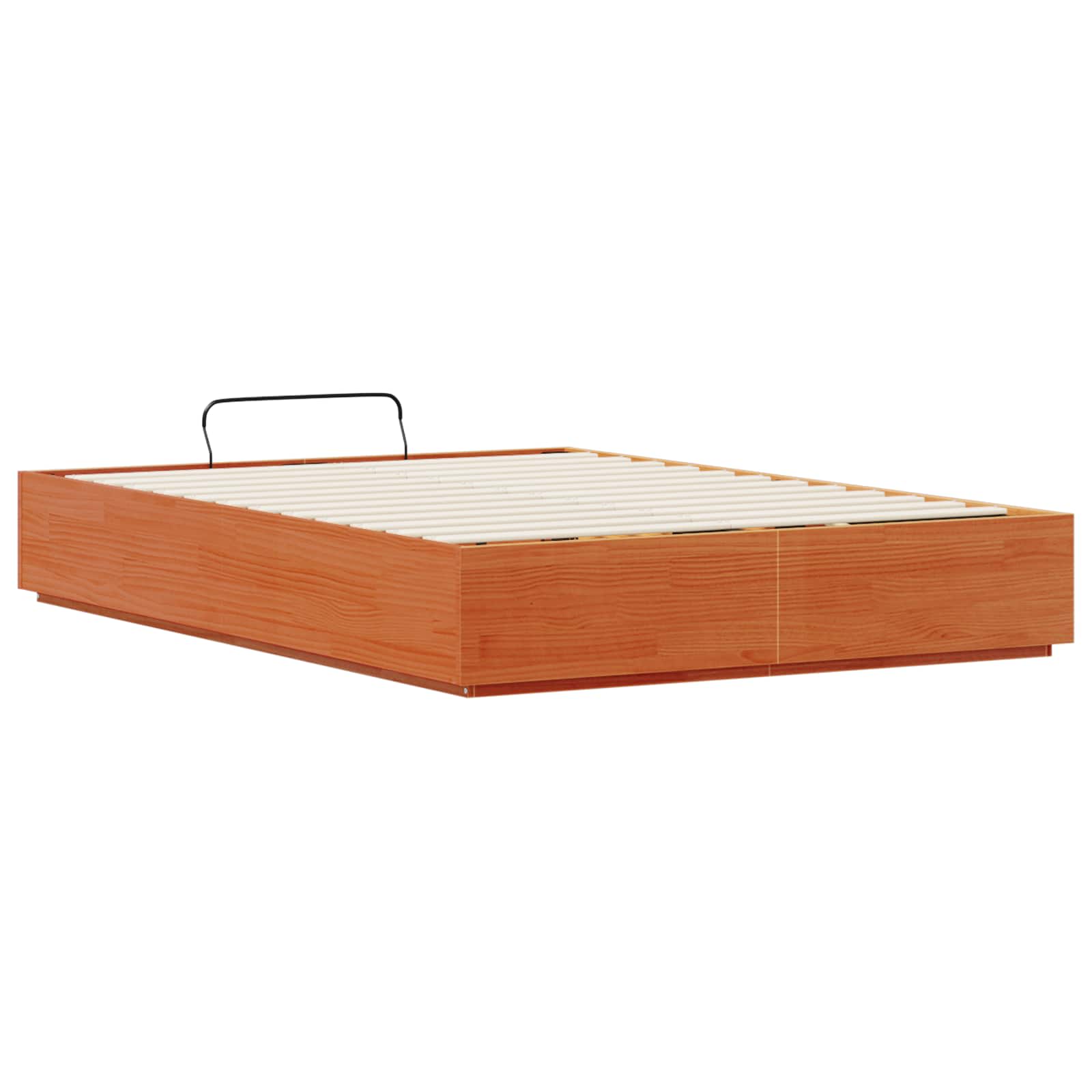 Otomanski krevet Vosak Smeđa 140 x 190 cm Masivna borovina