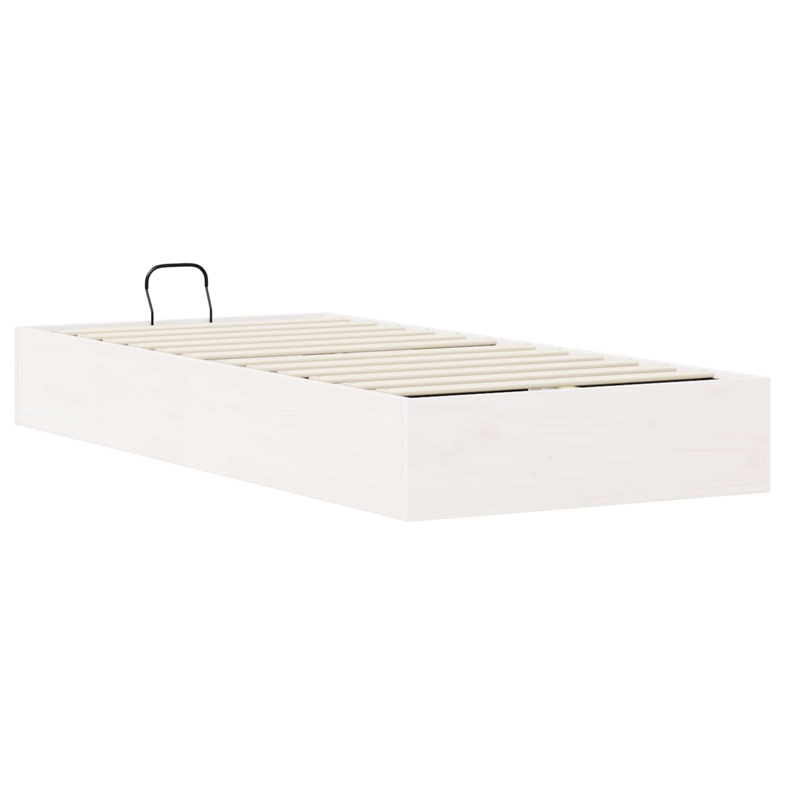 Ottomanska krevetna konstrukcija s pohranom Bijela 75 x 190 cm