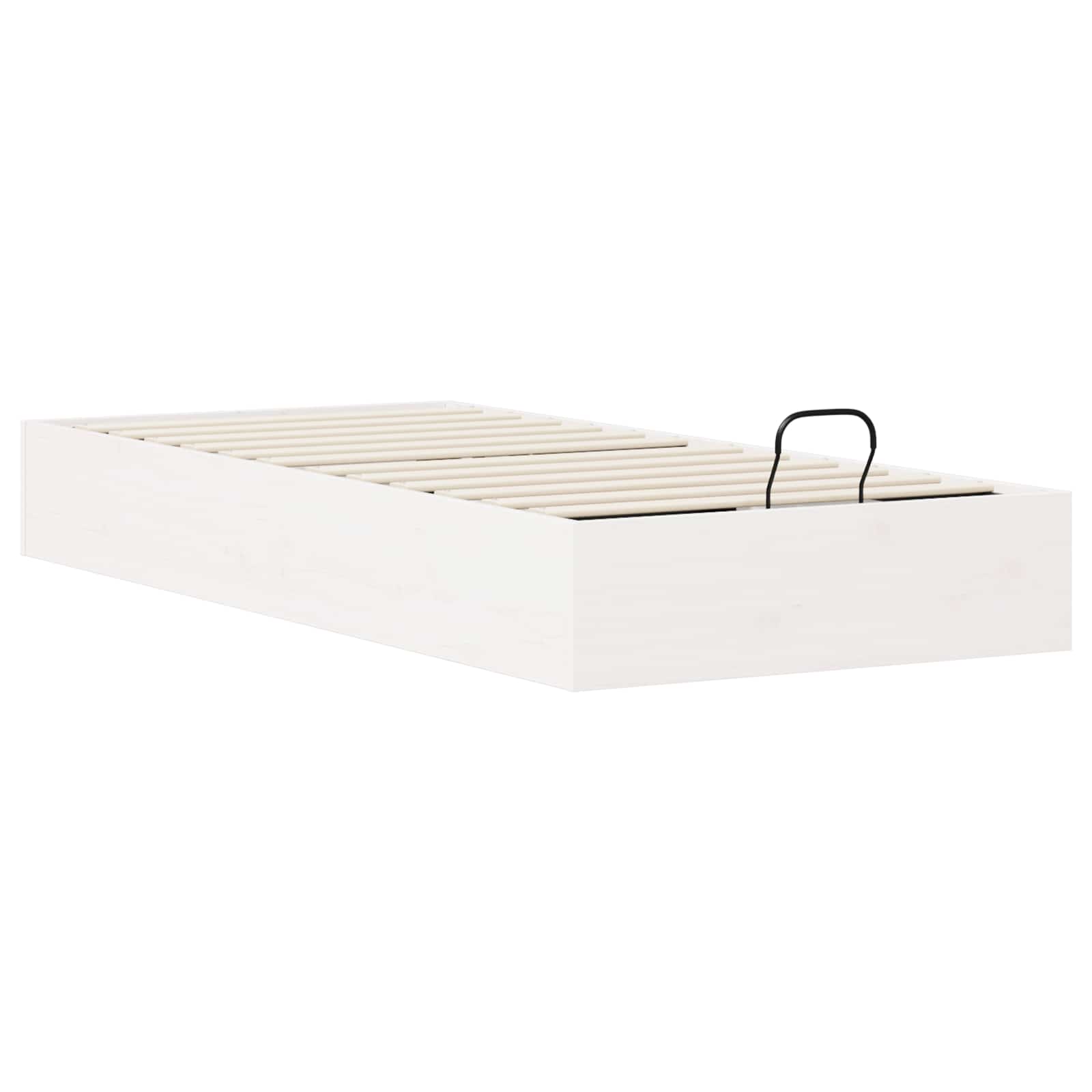 Ottomanska krevetna konstrukcija s pohranom Bijeli 100 x 200 cm