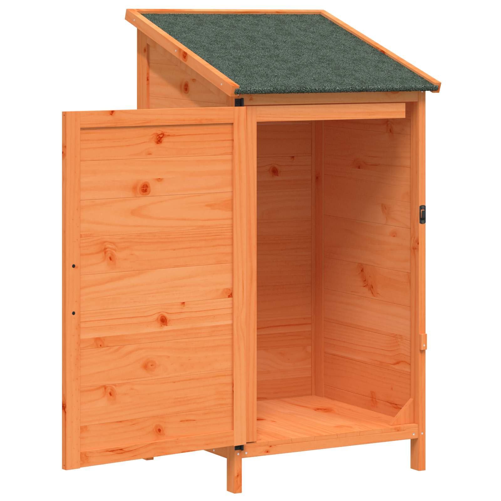Vrtna Šupa s krovom Smeđa 59 x 56 x 113,5 cm Čvrsto drvo jele