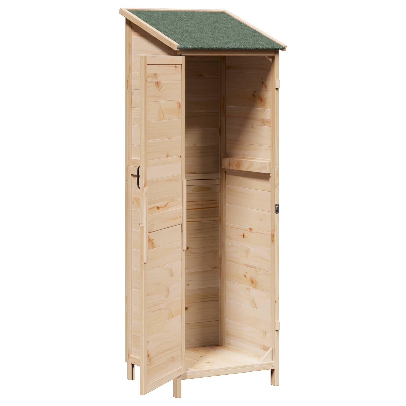 Vrtna Šupa Prirodna 59,5 x 56 x 176,5 cm Konstruirano drvo