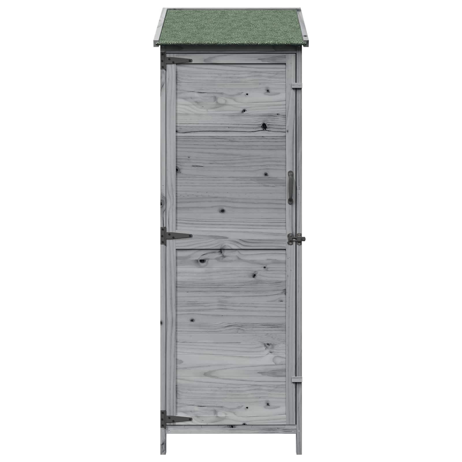Vrtna Šupa s krovom Siva 59,5 x 56 x 176,5 cm Čvrsto drvo jele