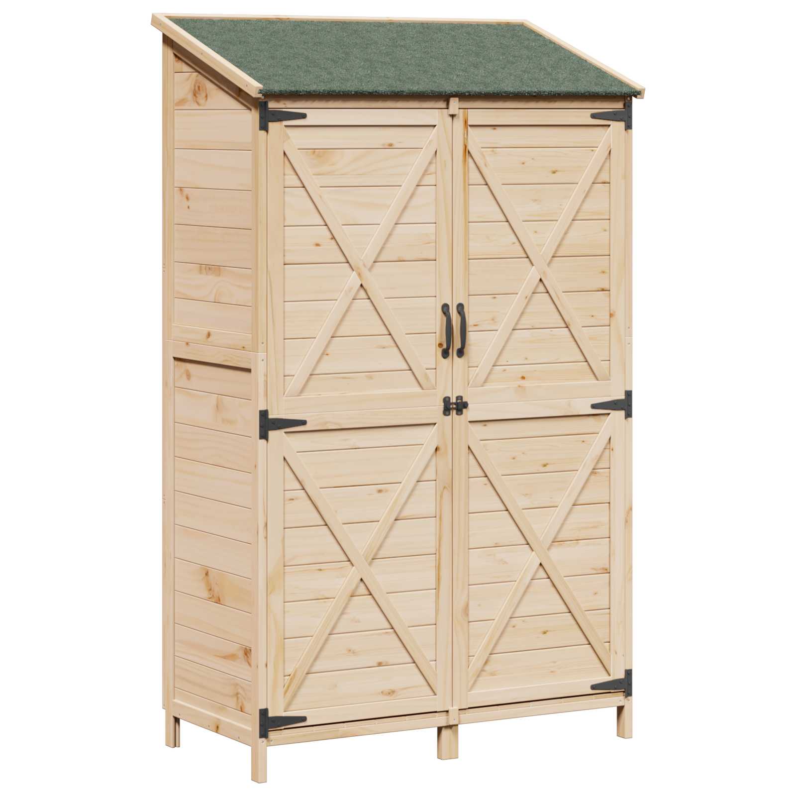 Vrtna Šupa Prirodna 106 x 56 x 176,5 cm Konstruirano drvo