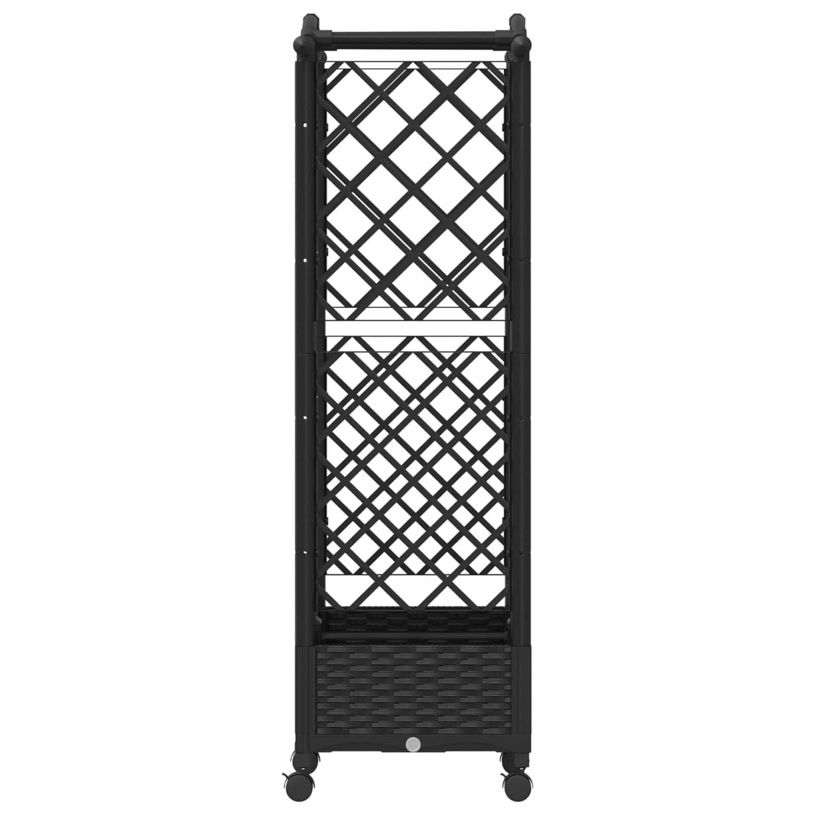 Povišeni krevet s mrežom i krovom Crna 124 x 40 x 129 cm PP