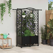 Povišeni krevet s mrežom i krovom Crna 122 x 40 x 144 cm PP