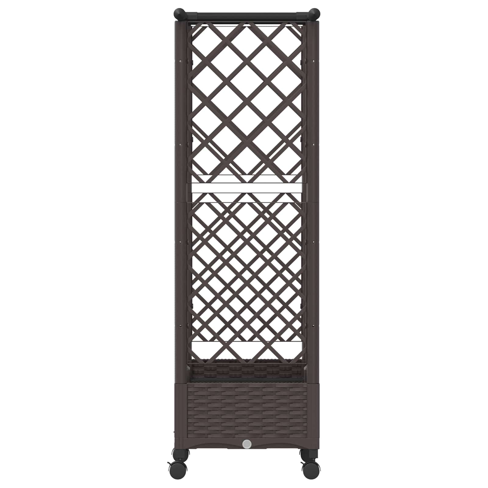 Povišeni krevet s mrežom i krovom Smeđa 122,5 x 40 x 127 cm PP