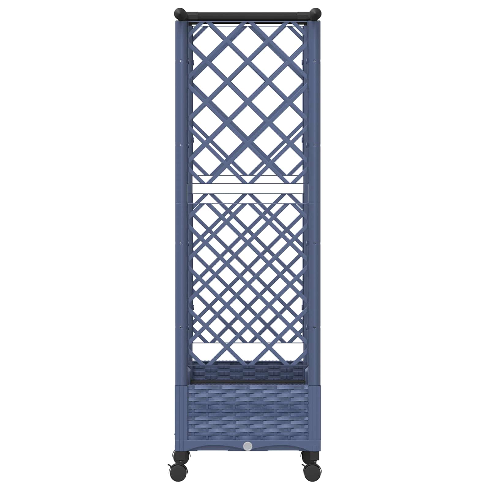 Povišeni krevet s mrežom i krovom Siva 122,5 x 40 x 127 cm PP