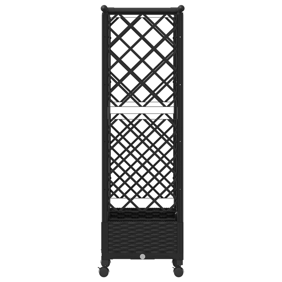 Povišeni krevet s mrežom i krovom Crna 124 x 40 x 127 cm PP