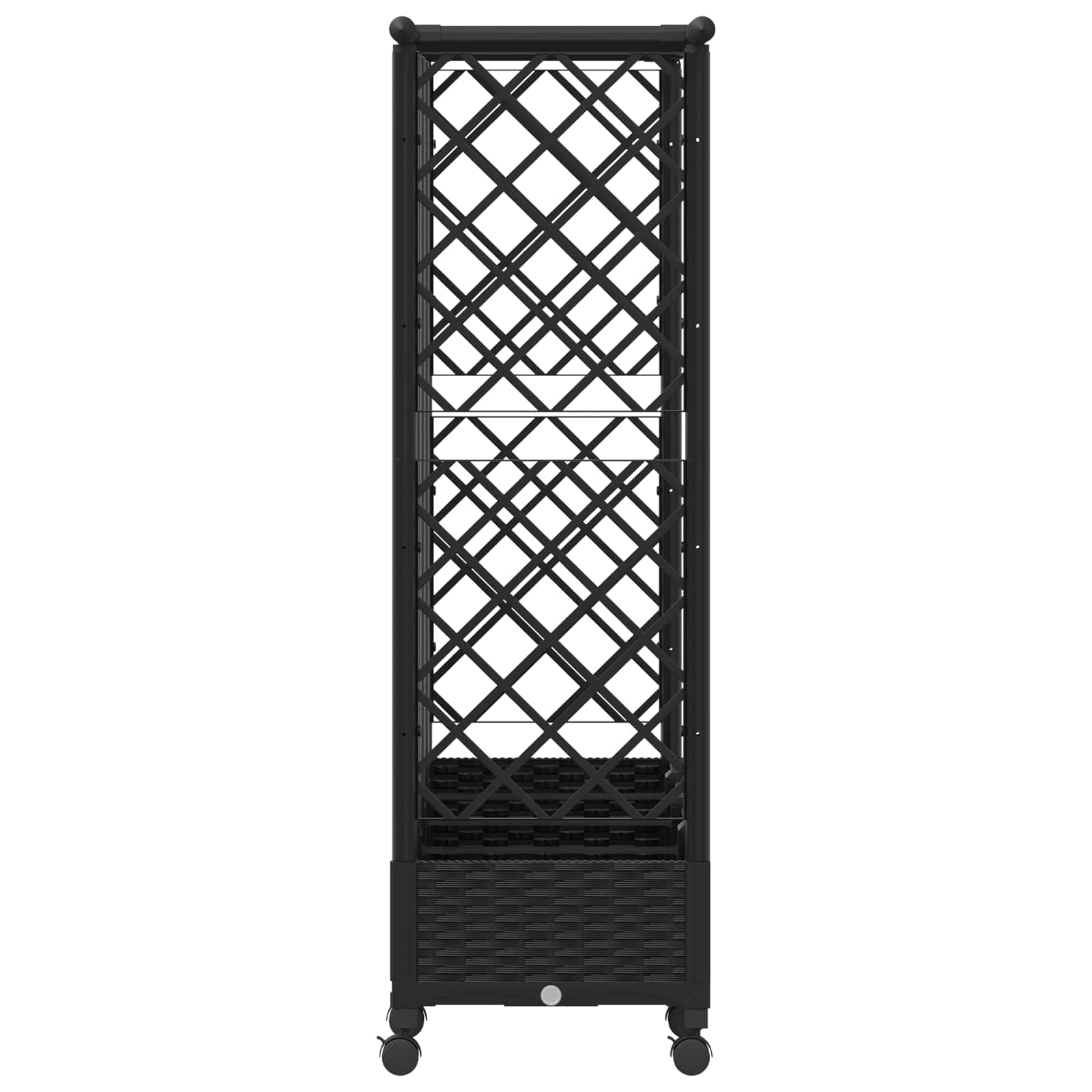 Povišeni krevet s mrežom i krovom Crna 202,5 x 40 x 127 cm PP