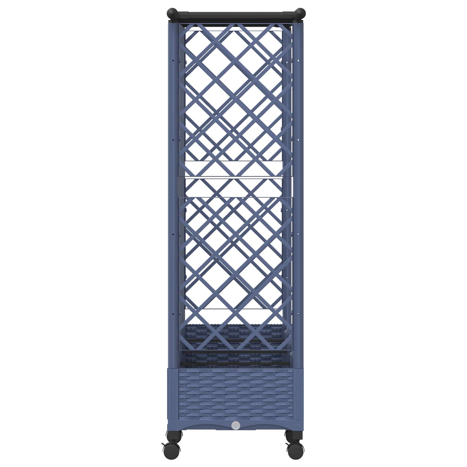 Povišeni krevet s mrežom i krovom Siva 202,5 x 40 x 127 cm PP