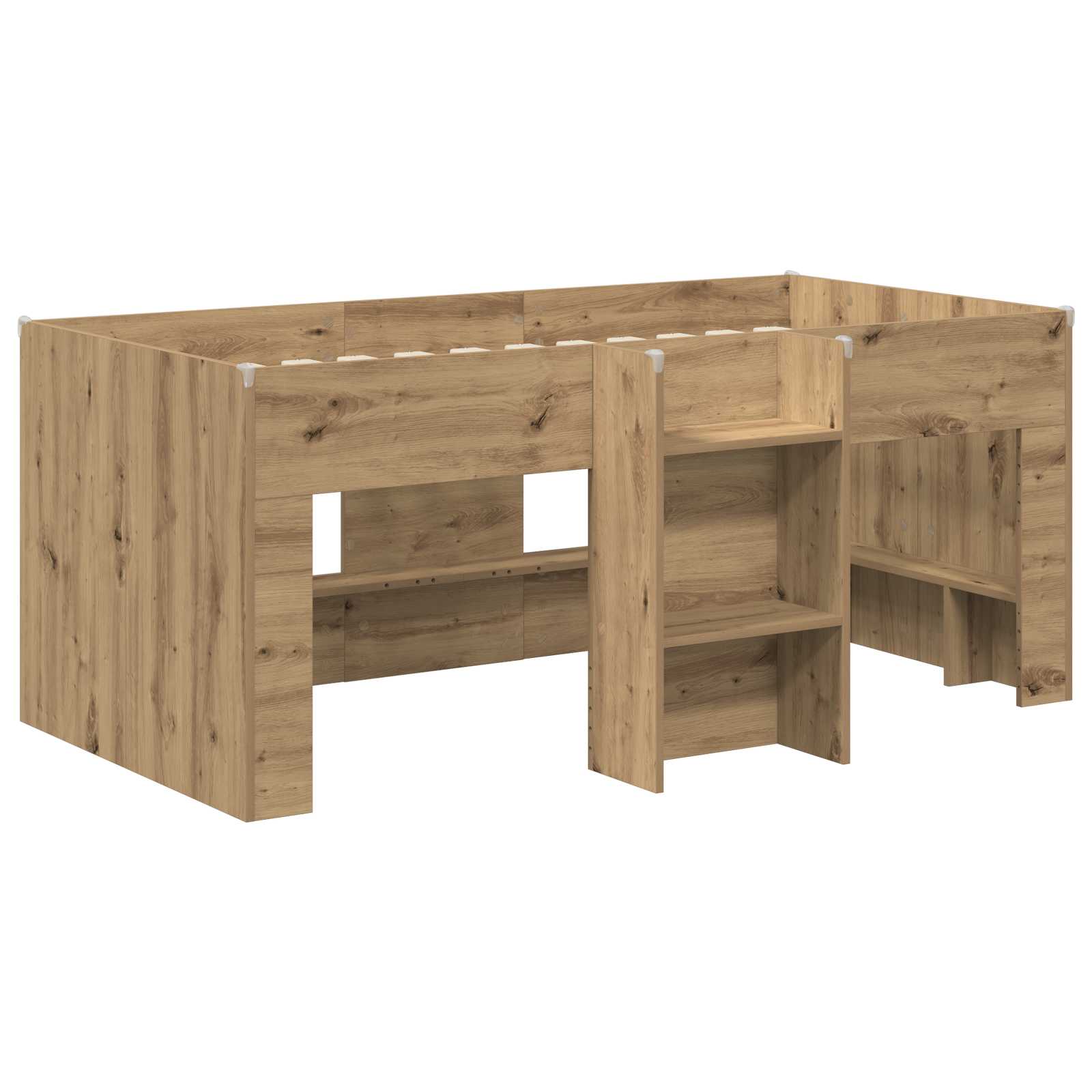 Kreveta za visoko spavanje djece 2 pcs Hrast artisan