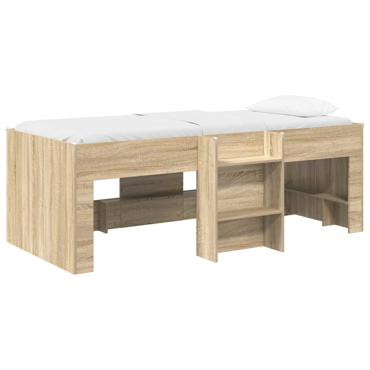 Kreveta za visoko spavanje djece Hrast sonoma 75 x 190 cm