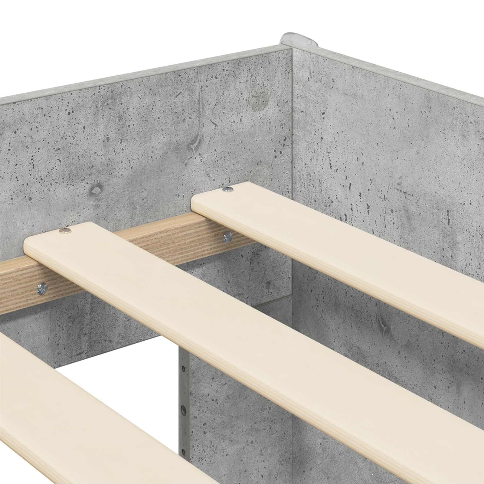 Krevet za djecu s ladicama Betonska siva 98.5 x 200 cm